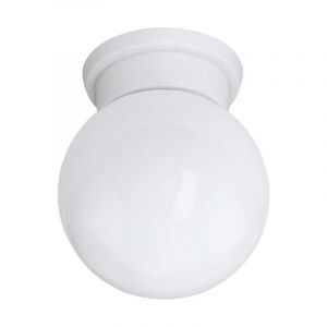 Lámpara de techo blanca de vidrio, Amira