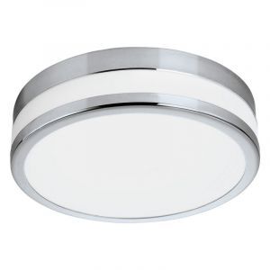 Lámpara de techo cromada de vidrio, Anand, 11W, 3000K LED, IP44