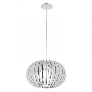 Lámpara colgante blanca de madera, Kiran