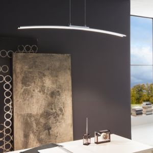 Lámpara colgante cromada de aluminio, Arantxa, 30W, 3000K LED
