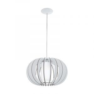 Lámpara colgante blanca de madera, Kiran
