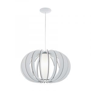Lámpara colgante blanca de madera, Kiran