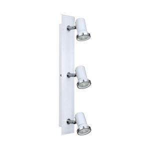 Foco de techo cromado de vidrio, Jasmijn, IP44