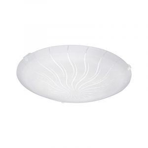 Lámpara de techo blanca de vidrio, Bennet, 11W, 3000K LED