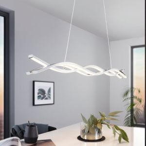 Lámpara colgante cromada de aluminio, Arantxa, 13W, 3000K LED