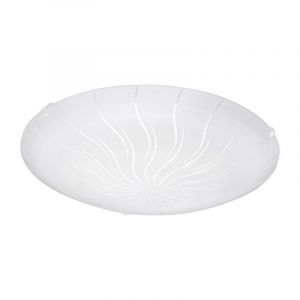 Lámpara de techo blanca de vidrio, Bennet, 11W, 3000K LED