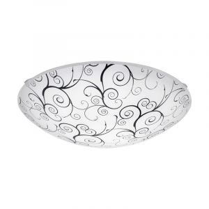 Lámpara de techo blanca de vidrio, Bennet, 11W, 3000K LED