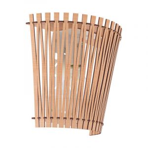 Aplique marrón de madera, Berry