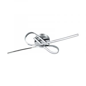 Plafón de techo cromado de aluminio, Tinus, 10W, 3000K LED