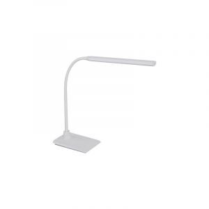 Flexo blanco de plástico, Brennan, 5W, 4000K LED, con regulador táctil
