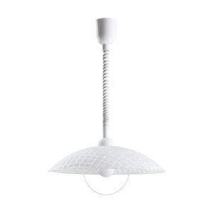 Lámpara colgante blanca de vidrio, Broer