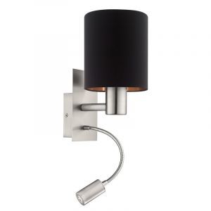 Aplique cobre de tela, Abano, con interruptor