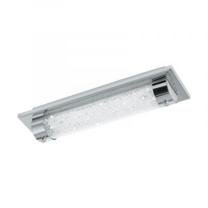 Lámpara de techo cromada de vidrio, Iris, 8W, 4000K LED, IP44