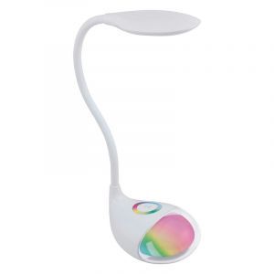 Flexo blanco de plástico, Chana, 2W, RGBW LED, con regulador táctil