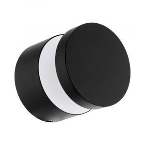 Lámpara exterior negra de aluminio, Ian, IP44
