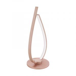 Lámpara de mesa dorada de aluminio, Josef, 14W, 3000K LED, con interruptor
