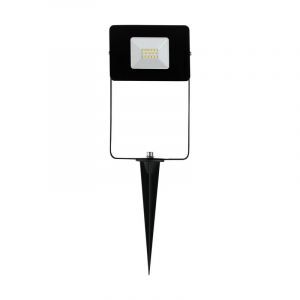 Estaca para jardín negra de aluminio, Joey, IP65, con interruptor