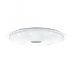 Plafón de techo transparente de acero, Dunya, 80W, color de luz ajustable LED