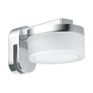 Espejo con luces cromado de acero, Busra, 4W, 3000K LED, IP44