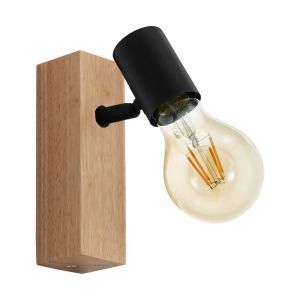 Foco de techo de madera marrón, Anton