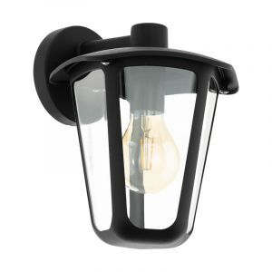 Lámpara exterior negro de aluminio, Jowi, IP44