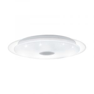 Plafón de techo transparente de acero, Dunya, 24W, color de luz ajustable LED