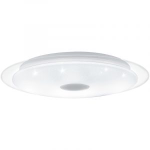 Plafón de techo transparente de acero, Dunya, 36W, color de luz ajustable LED