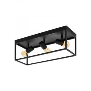 Plafón de techo negro de acero, Tyrza