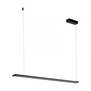 Lámpara colgante negra de aluminio, Guilliano, 27W, 3000K LED