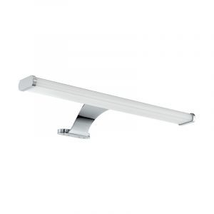 Espejo con luces cromado de acero, Yvanka, 6W, 3000K LED, IP44
