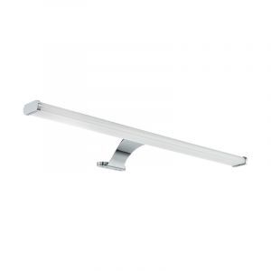 Espejo con luces cromado de acero, Yvanka, 10W, 3000K LED, IP44