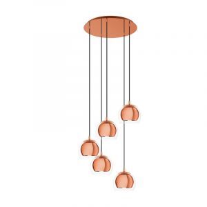Lámpara colgante cobre de vidrio, Iroma