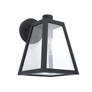 Lámpara exterior negro de aluminio, Laurens, IP44