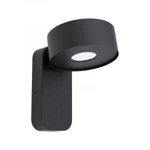 Lámpara exterior negro de acero, Liliana, 6W, 3000K LED, IP44