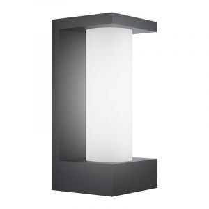 Lámpara exterior negro de aluminio, Lilianne, 6W, 3000K LED, IP44