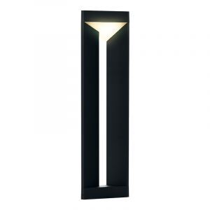 Lámpara exterior negra de aluminio, Lyke, 10W, 3000K LED, IP54