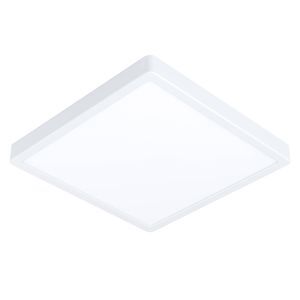 Lámpara de techo inteligente blanca de plástico, Geraldo, 19,5W, ajustable entre luz blanco cálido y frío LED, IP44