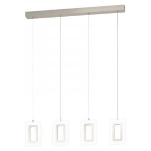 Lámpara colgante níquel de plástico, Niels, 5W, 3000K LED