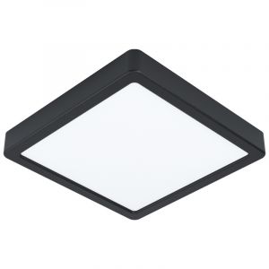 Lámpara de techo negra de acero, Pascale, 16W, 3000K LED