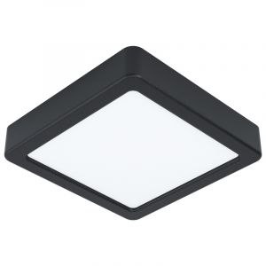 Lámpara de techo negra de acero, Pascale, 10W, 4000K LED