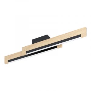 Plafón de techo de madera marrón, Ludovica, 10W, 3000K LED