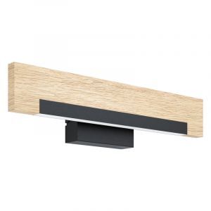Aplique de madera marrón, Ludovica, 9W, 3000K LED