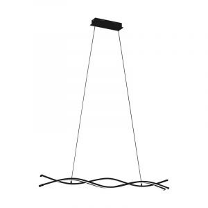 Lámpara colgante negra de acero, Arantxa, 36W, 3000K LED