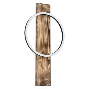Aplique de madera marrón, Annebel, 12W, 3000K LED