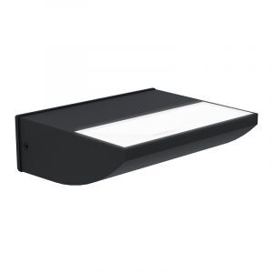 Lámpara exterior negro de aluminio, Samuel, 10,5W, 3000K LED, IP44
