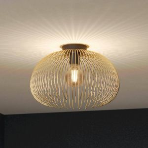 Lámpara de techo dorada de aluminio, Keimpe