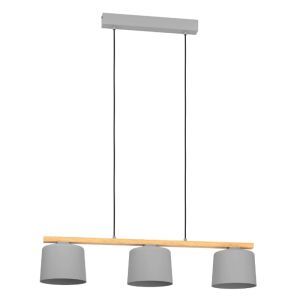 Lámpara colgante de madera gris, Jeannot