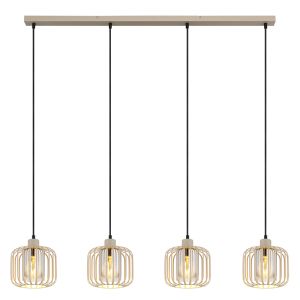 Lámpara colgante beige de metal, Jolanda