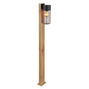 Lámpara exterior marrón de acero inoxidable, Kiymet, IP44