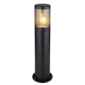 Lámpara exterior negra de acero inoxidable, Lambert, IP44